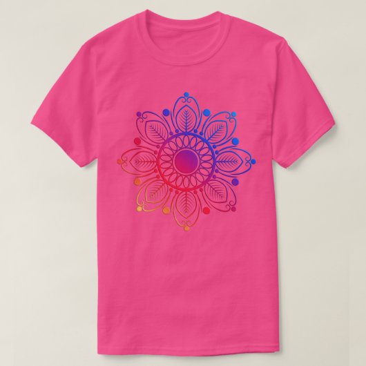 Vogels Veer Mandala T-shirt (Design voorkant)