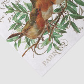 Vogels verlaten  Franse naamsbekendheid Tissuepapier (Detail)