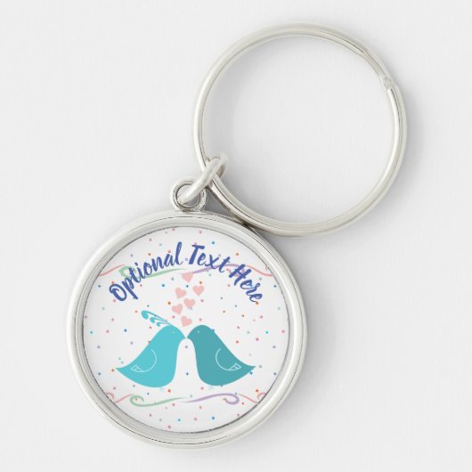 Vogels Verliefd Sleutelhanger (Voorkant)