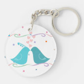 Vogels Verliefd Sleutelhanger (Achterkant)