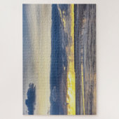 Vogels verzamelen op een strand van Florida op zon Legpuzzel (Verticaal)