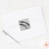 vogels vierkante sticker (Envelop)