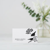 vogels visitekaartje (Staand voorkant)