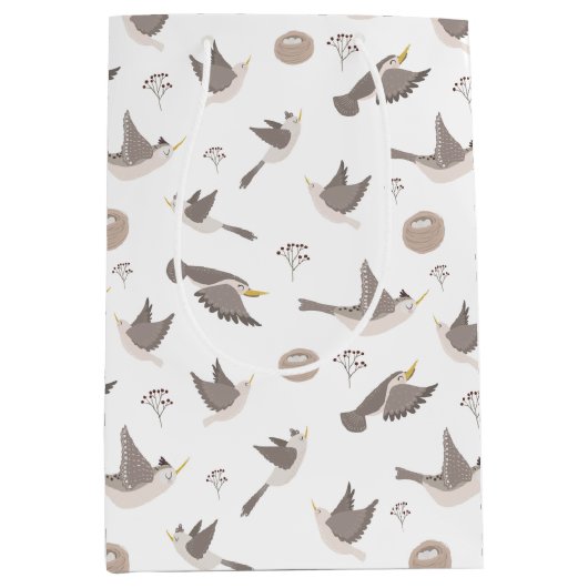 Vogels vliegen medium cadeauzakje (Voorkant)