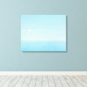 Vogels vliegen over de oceaan op Hawaï Canvas Afdruk (Insitu (Houten vloer))