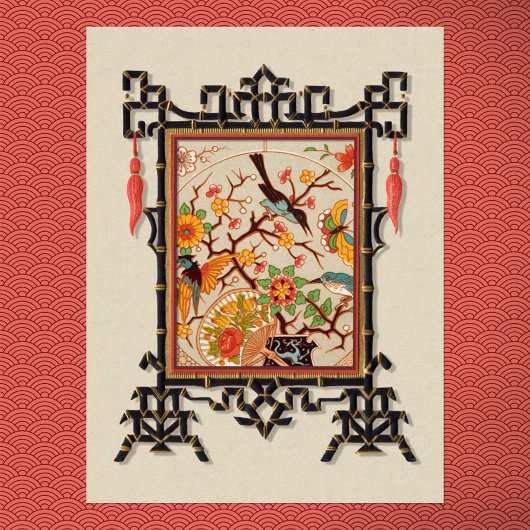 Vogels & vlinders Art Print