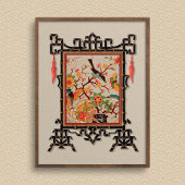 Vogels & vlinders Art Print