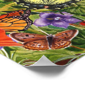 Vogels, vlinders en bijen poster (Hoek)