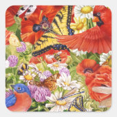 Vogels, Vlinders en Bijen Sticker (Voorkant)