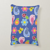 Vogels, Vlinders en Lieveheersbeestjes Bloemtuin B Accent Kussen (Achterkant (Verticaal))