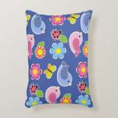 Vogels, Vlinders en Lieveheersbeestjes Bloemtuin B Accent Kussen (Voorkant(Verticaal))