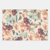  vogels, vlinders en vogels ontkoppelen inpakpapier vel (Voorkant 2)