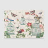  vogels, vlinders en vogels ontkoppelen tissuepapier (Voorkant)
