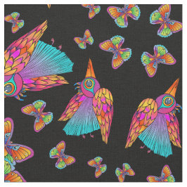 Vogels & vlinders Stof