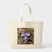 Vogels-Voetbal Violet w/Bluets Grote Tote Bag (Voorkant)