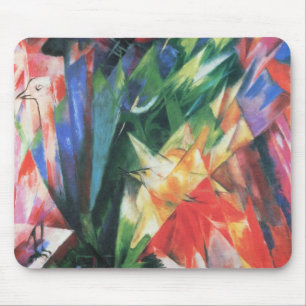 Vogels (Vogel) door Franz Marc, Vintage Cubisme Ku Muismat