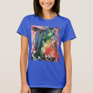 Vogels (Vogel) door Franz Marc, Vintage Cubisme Ku T-shirt