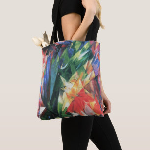 Vogels (Vogel) door Franz Marc, Vintage Cubisme Ku Tote Bag