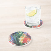 Vogels (Vogel) door Franz Marc, Vintage Cubisme Ku Zandsteen Onderzetter (Zijkant)