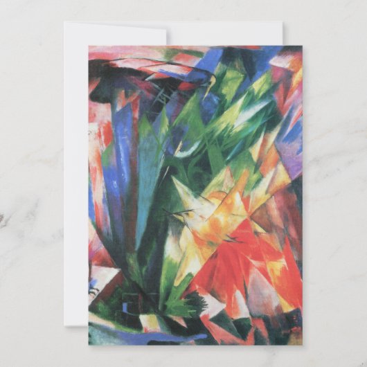 Vogels (Vogel) van Franz Marc, Cubistische kunst (Voorkant)