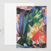 Vogels (Vogel) van Franz Marc, Cubistische kunst (Voorkant / Achterkant)