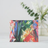 Vogels (Vogel) van Franz Marc,  Cubistische kunst Briefkaart (Staand voorkant)