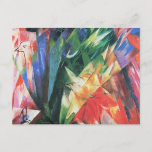 Vogels (Vogel) van Franz Marc,  Cubistische kunst Briefkaart