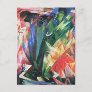 Vogels (Vogel) van Franz Marc,  Cubistische kunst Briefkaart