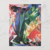 Vogels (Vogel) van Franz Marc,  Cubistische kunst Briefkaart (Voorkant)