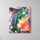 Vogels (Vogel) van Franz Marc, Cubistische kunst Canvas Afdruk (Voorkant)