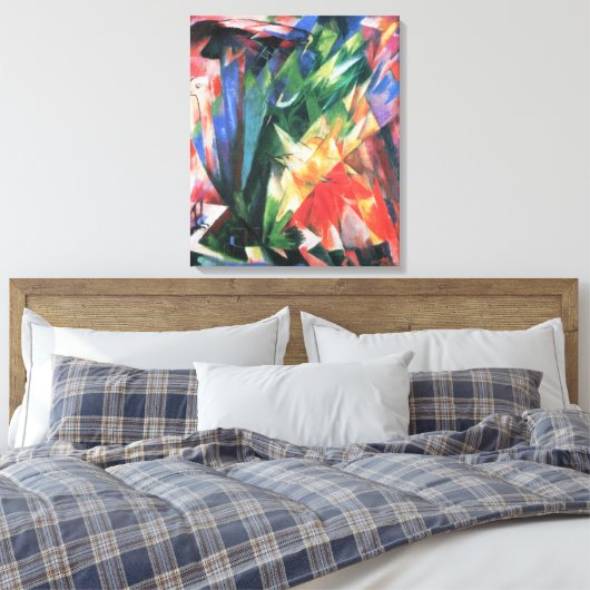 Vogels (Vogel) van Franz Marc, Cubistische kunst Canvas Afdruk (Insitu (Slaapkamer))