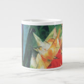 Vogels (Vogel) van Franz Marc,  Cubistische kunst Grote Koffiekop (Voorkant)
