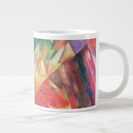 Vogels (Vogel) van Franz Marc,  Cubistische kunst Grote Koffiekop (Rechts)