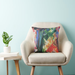 Vogels (Vogel) van Franz Marc,  Cubistische kunst Kussen