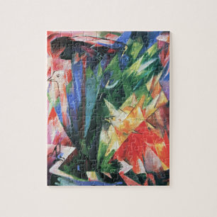 Vogels (Vogel) van Franz Marc,  Cubistische kunst Legpuzzel
