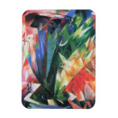 Vogels (Vogel) van Franz Marc, Cubistische kunst Magneet (Verticaal)