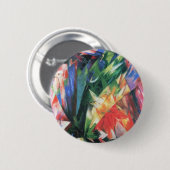 Vogels (Vogel) van Franz Marc,  Cubistische kunst Ronde Button 5,7 Cm (Voorkant /achterkant)