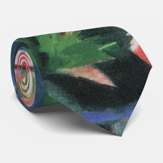 Vogels (Vogel) van Franz Marc, Cubistische kunst Stropdas (Opgerold)