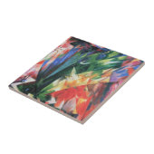 Vogels (Vogel) van Franz Marc,  Cubistische kunst Tegeltje (Zijkant)