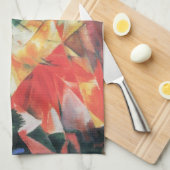 Vogels (Vogel) van Franz Marc,  Cubistische kunst Theedoek (Quarter Fold)