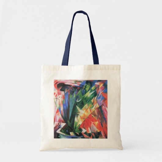 Vogels (Vogel) van Franz Marc,  Cubistische kunst Tote Bag (Voorkant)