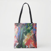 Vogels (Vogel) van Franz Marc, Cubistische kunst Tote Bag (Voorkant)