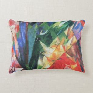 Vogels (Vogel) van Franz Marc, Vintage Cubisme Kun Decoratief Kussen