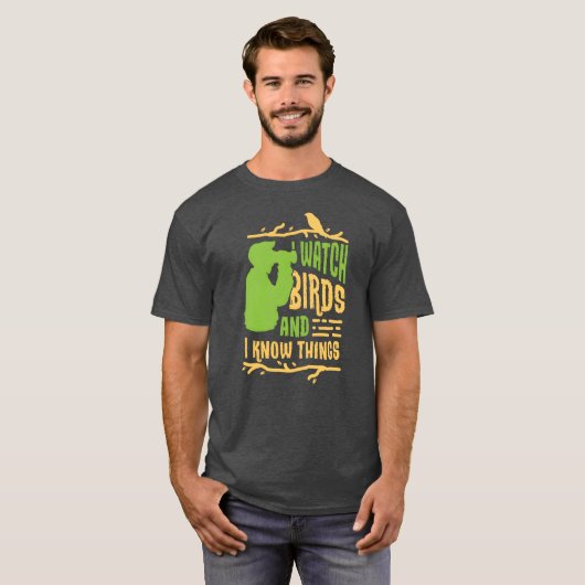 Vogels Vogelliefhebber Horloge Vogels Gift Idee Ve T-shirt (Voorkant volledig)