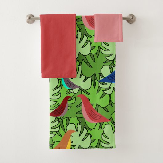 Vogels, Vogels, Vogels Bad Handdoek (Insitu)