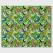 Vogels, Vogels, Vogels Cadeaupapier (Vlak)