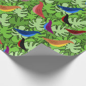 Vogels, Vogels, Vogels Cadeaupapier (Hoek)