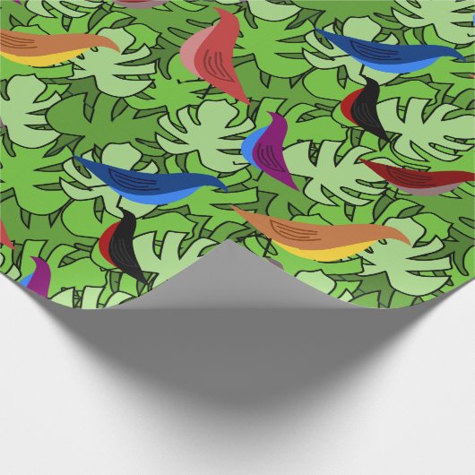 Vogels, Vogels, Vogels Cadeaupapier (Hoek)