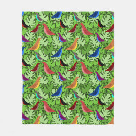 Vogels, Vogels, Vogels Fleece Deken