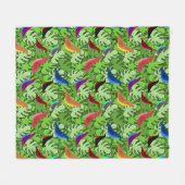 Vogels, Vogels, Vogels Fleece Deken (Voorkant (Horizontaal))